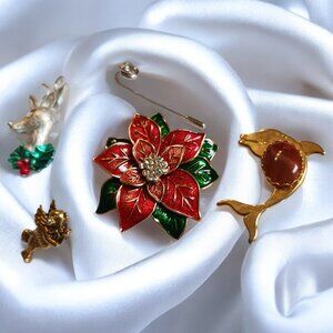 *5/35*  Bundle Lot Vintage Assorted Brooches